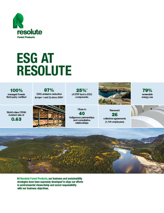 Resolute shares facts and figures that drive its sustainability work ...